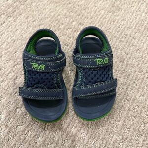 Teva Kids' Blue and Green Sporty Sandals Size 6